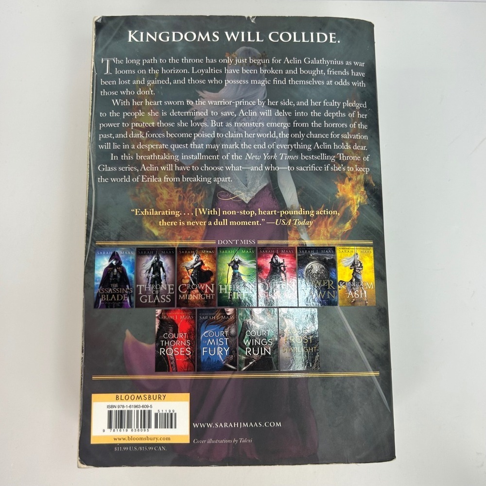 Empire of Storms Paperback by Sarah J. Maas Throne of Glass - Picture 2 of 16